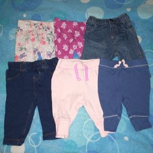 6 Baby Girl Bottoms